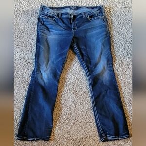 Silver Aiko Mid Boot cut jeans